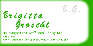 brigitta groschl business card